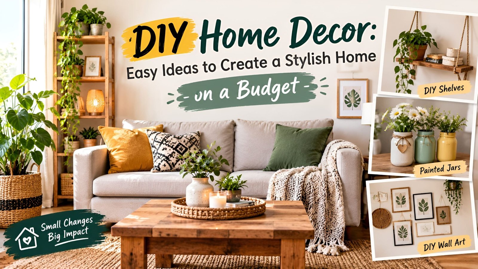 DIY Home Decor: Easy Ideas to Create a Stylish Home on a Budget